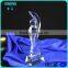 Crystal glass star trophy & cheap clear crystal trophy star with base