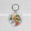 3 set plastic rectangle Key chain Insert family photo key ring