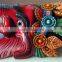 Hand Crafted Wooden Mask of Hindu Lord Ganesh Wall Hanging Made In Nepal