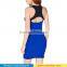 women racer back yellow sexy tight bodycon dress