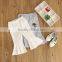 2017 Wholesale Kids Girl Bell Bottom Pants of Rose Embroidery Girls 3/4 Pants