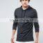 Custom Plain Dyed Blank Black Over The Head Style Zip Chest Pocket Mens Cotton Spandex Breathable Casual Skinny Pullover Hoodies