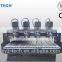 high efficiency multi-spindle wood carving cnc router machine two spindles wood cnc router
