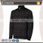 100% wool long sleeve jacquard winter sweater quarter zip pullover for mens
