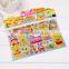 3D pop-up sticker children toy adom stikcer with crystal kinds education puffy DIY sticker glittle sticker
