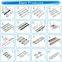 Stationery metal 3 ring binder clip