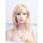 short blonde 100% human hair wig in stock