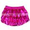 Pink metallic Christmas bloomers,bubble baby diaper cover M5112002