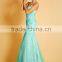 Prom Formal Evening Dress Sheath / Column Strapless Sweep / Brush Train Chiffon / Lace party dress P010