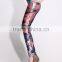 Fancy Seaside Village Printed High Waist Leggings