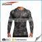 Custom camo designed long sleeve t shirt for men's gym wear bodybuilding crossfit t shirt