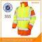 Factory Price Traffic Roadway high visibility pink safety winter jacket