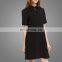 Latest Design Fashion Woman Dress High Quality Western Design Black MIdi Dress