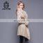 Hot sale Women Double Face Leather Jacket Sheep Fur Coats Woman