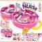 tool box set 21pcs pink color fashion dream makeup girl dressing table toy