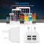 Factory Stock Universal Wall Charger, BS Certificate Travel Charger With UK Plug 4 USB Ports Max 3.1A