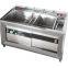 Automatic Sprinkling Vegetable Sanitizer Machine With Brush Roll
