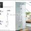 Hot sale public bathroom in-wall brass automatic thermostatic shower faucet