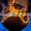 Custom metal sphere fire pits butterfly design fire ball