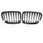 Car Front Gloss Matt Carbon M Color Black 2 Line Double Slat Kidney Grille Grill For BMW E84 X1