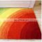 100% POLYESTER SHAGGY 4D AREA ANTI-SLIP RUGS AND CARPETS FOR LIVING ROOM - MULTI RAINBOW
