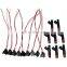 Free Shipping! 8x Fuel injector & 9x Pigtail Wire Connector 53032145AA For Jeep Grand Cherokee