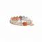 WWW0314 Best quality white turquoise beaded bracelet with silver chram turquoise jewelry
