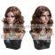 Fiberglass head mannequin display women wig head model S2