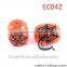 Fashion diy bracelets use colored glass snowflake beads EC041(DIY)