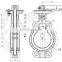Bundor Butterfly Valve 10 Inch Cast Iron Wafer Lug Type Butterfly Valve