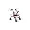 adult manual adjustable height four wheels folding aluminum mobility drive medical forearm walker rollator with seat