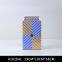 European Simple Style Blue Square Sheet painting Cube Ceramic Flowers Vases With Lid For Study