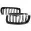 1 Pair Gloss Black Double Slat Line Front Grille Kidney Grill For Bmw 3 Series F30 F35 2012-2017
