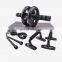 Wholesale Multi-functional Household Fitness Equipment Cheap Price PVC Skipping Rope Ab Roller Abdominal Exercise Wheel