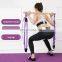 2021 High Quality Log Pilates Resistance Bar Set With 2 Tpe Elastic Resistance Band Big Foot Rings