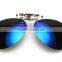 2016 new designer polarized clip on driver metal sunglasses for shortsightedness near vision