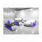 Simple U-shaped leather sofa corner sofa living room sofa with lamp