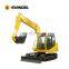SHANTUI SE60-9 6t mini crawler excavator with backhoe bucket 0.22m3