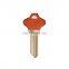 Wholesale Brass Plastic head blank door key appartment door key blanks