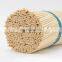 Flexible thin round kebab bbq bamboo skewers wooden barbecue grill cotton candy agarbatti sticks to make incense for incense