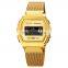 Support small order custom logo Skmei 1806 fashion luxury mesh strap 30m waterproof stainless steel digital men watch