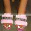 Flat Lady Fluffy Fur 2020 New Arrive Slipper for Women's