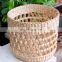 Natural HandWoven Natural Water Hyacinth Storage Basket Plant Holder Custom Lining Inside Cheap Wholesale