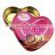 Heart Shape Chocolate Gift Tin Box, Candy Tin Box Packing