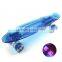 4 PU wheels cool flash wheel rocking Cruiser skate board skateboard transparent blue PC EC-FC02