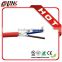 Single screened 2core fire alarm cable with copper clad aluminum conductor