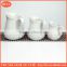 ceramic milk pot different size hot sales porcelain milk jar,wholesale good price porcelain sauce juice jar and pot