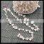 LFD-008C ~ Wholesale Gold Plated Wire Wrapped Freeform Natural Quartz Chips Chains Gemstone Beaded Chain Jewelry Making