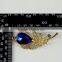 Sapphire Flower Crystal Rhinestone Strass Brooch Pin, Crystal Strass Button Brooch Pin, Rhinestone Strass Brooch for wedding