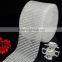 Highest Quality Elastic Rhinestone Rolls18 Rows Elastic Crystal Stone Trimming Mesh with Plastic Ribbon for DIY Decoration